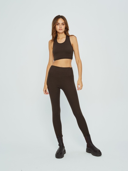 legginsy brązowe bawełna marlu.pl