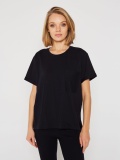 czarny t-shirt oversize bawełna marlu.pl