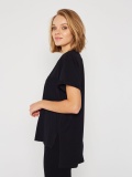 czarny t-shirt oversize bawełna marlu.pl