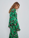 koszula oversize zielona print w panterę AVERE marlu.pl