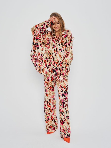 Shirt AVERE panther print beige
