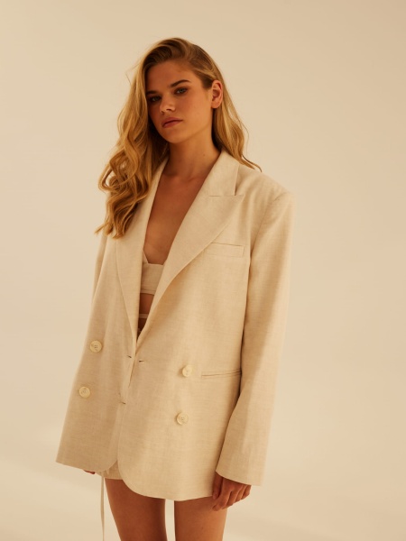 Jacket FERRO linen oversize    