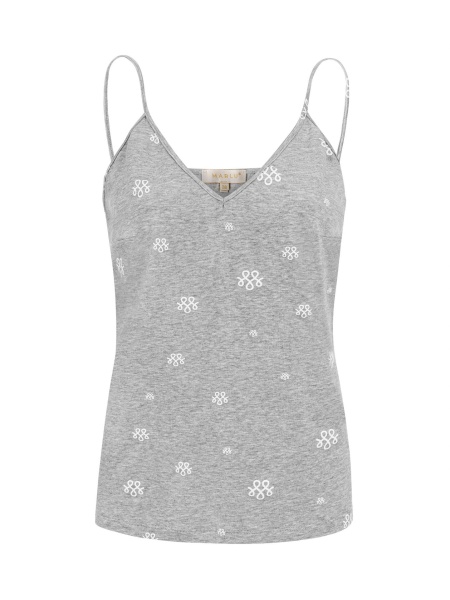 Gray nightgown with thin straps